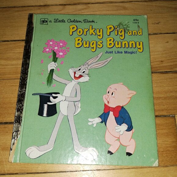 Porky Pig and Bugs Bunny (1976, A Little Golden Book) - Picture 1 of 3